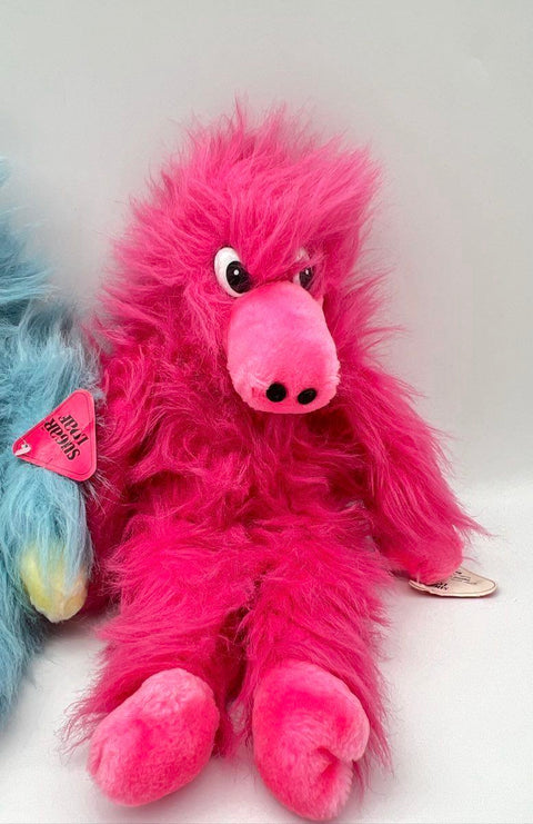 Sugar Loaf Plush Lot 2 Shaggy Monster Stuffed Animals Vintage 1988 New With Tags