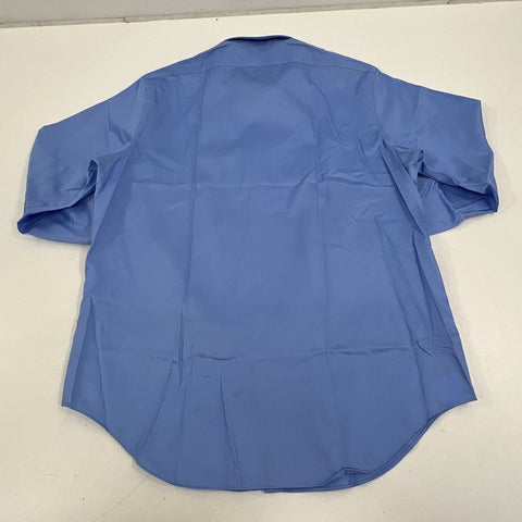 Calvin Klein Slim Fit Infinite Non-Iron Blue Dress Shirt Sz 17 34/35