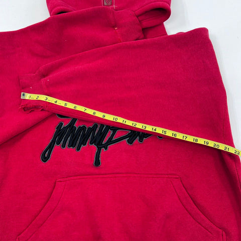 Vintage 90s Johnny Blaze Embroidered Hip Hop Streetwear Pullover Hoodie Sz L