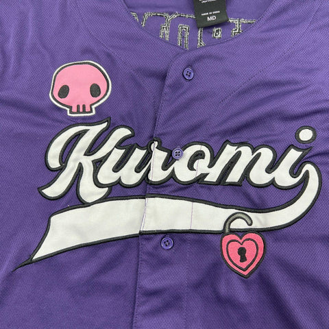 Sanrio Women's Kuromi Baseball Jersey Purple Character Sz M