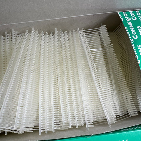 Connexions 6214-1 Clear 1" Standard Tagging Gun Fasteners NOS Lot 50,000 Pcs