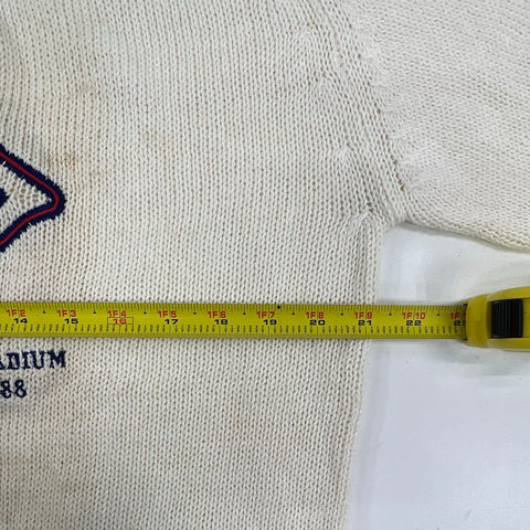 Vintage 1988 Super Bowl XXII Embroidered Knit Sweater Logo 7 Sz XL
