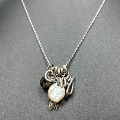 Kendra Scott CMZ Pearl Charm Necklace