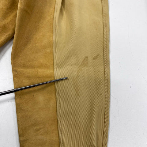 Lot of 2 Kerrits Women's Microcord Knee Patch Riding Breeches Tan Brown Sz M