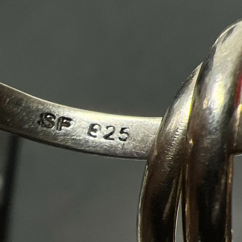 925 Sterling Silver Triple Band Ring Size 9 5.07g