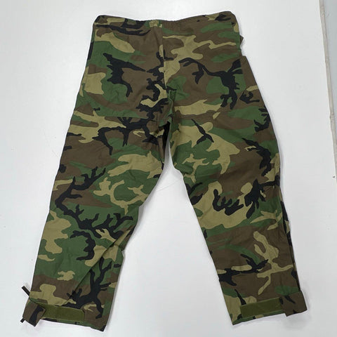 Vintage 90s US Military ECWCS Woodland Camo Cold Weather Trousers Sz Large Reg