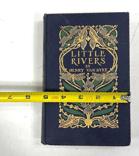 1903 Little Rivers Henry Van Dyke Antique Book Scribner's Art Nouveau Cover