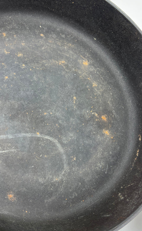 Lodge 10.25" & Unmarked 8" Cast Iron Skillet Pan Lot 2 Piece Set