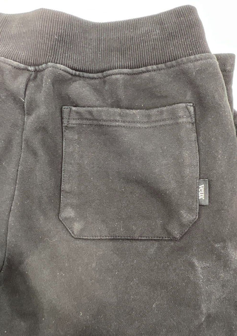 Si Tu Veux Black Stacked XL Inseam Flared Leg Logo Sweatpants Men's Size M