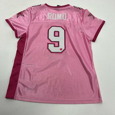 Reebok Womens Pink Dallas Cowboys Tony Romo #9 Stitched NFL Jersey XL