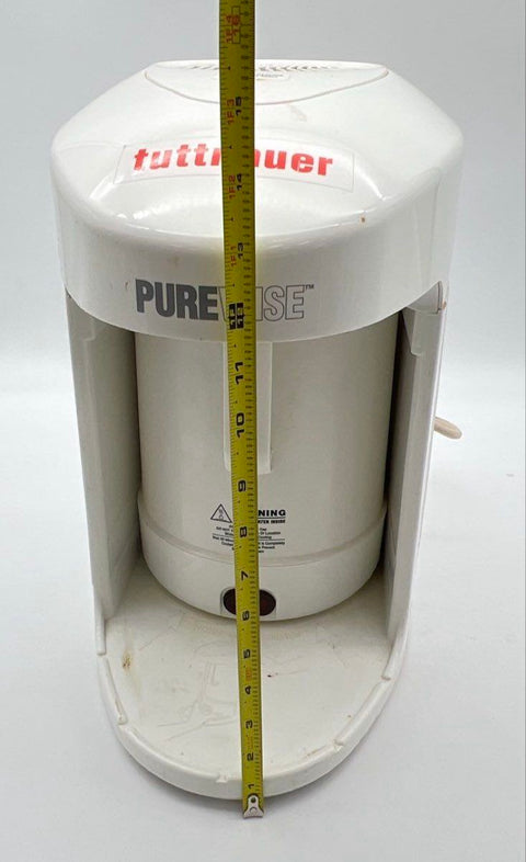 Tuttnauer Purewise Countertop Water Distiller Unit with 4 Filter Pods and Lid