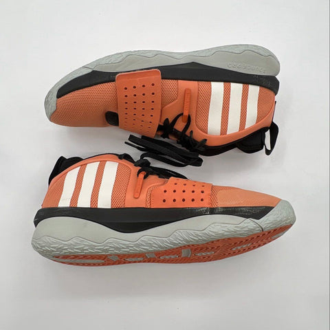 Adidas Dame 8 EXTPLY Peach Orange Black Basketball Shoes Men's Size 12
