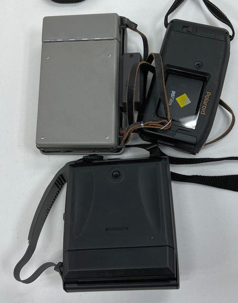 Vintage Polaroid Camera Lot Spectra Captiva SLR Land Camera The Button 4 Cameras