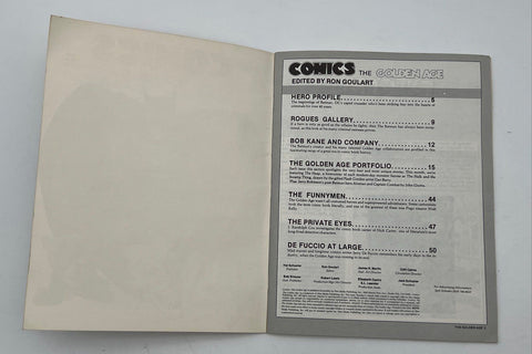 Comics The Golden Age #3 New Media Publishing 1985 Batman Tribute Goulart
