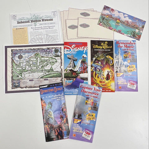 2000 Disney Vacation Club Welcome Kit Folder VHS Lot Park Maps Ephemera DVC