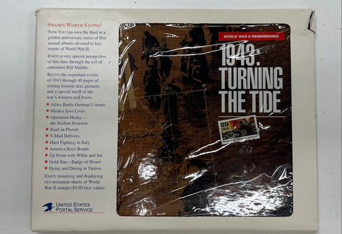USPS World War II 50th Anniversary Stamp Album Complete Set 1941-1945 Lot 5