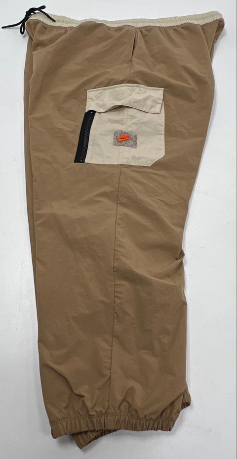 Nike Woven Cargo Pants Tan Beige Sportswear Joggers Elastic Waist Men's Sz XXL