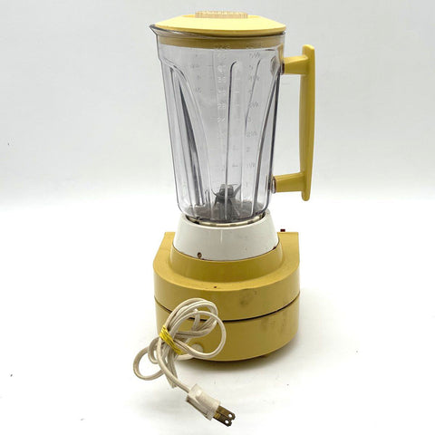 Vintage Hamilton Beach Scovill 7-Speed Blender Harvest Gold Yellow Tested