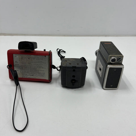 Vintage Lot of 3 Cameras Polaroid Zip Kodak Scopesight Imperial Satellite II