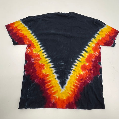 Liquid Blue AC/DC Angus Young Tie-Dye Rock Band T-Shirt Sz L