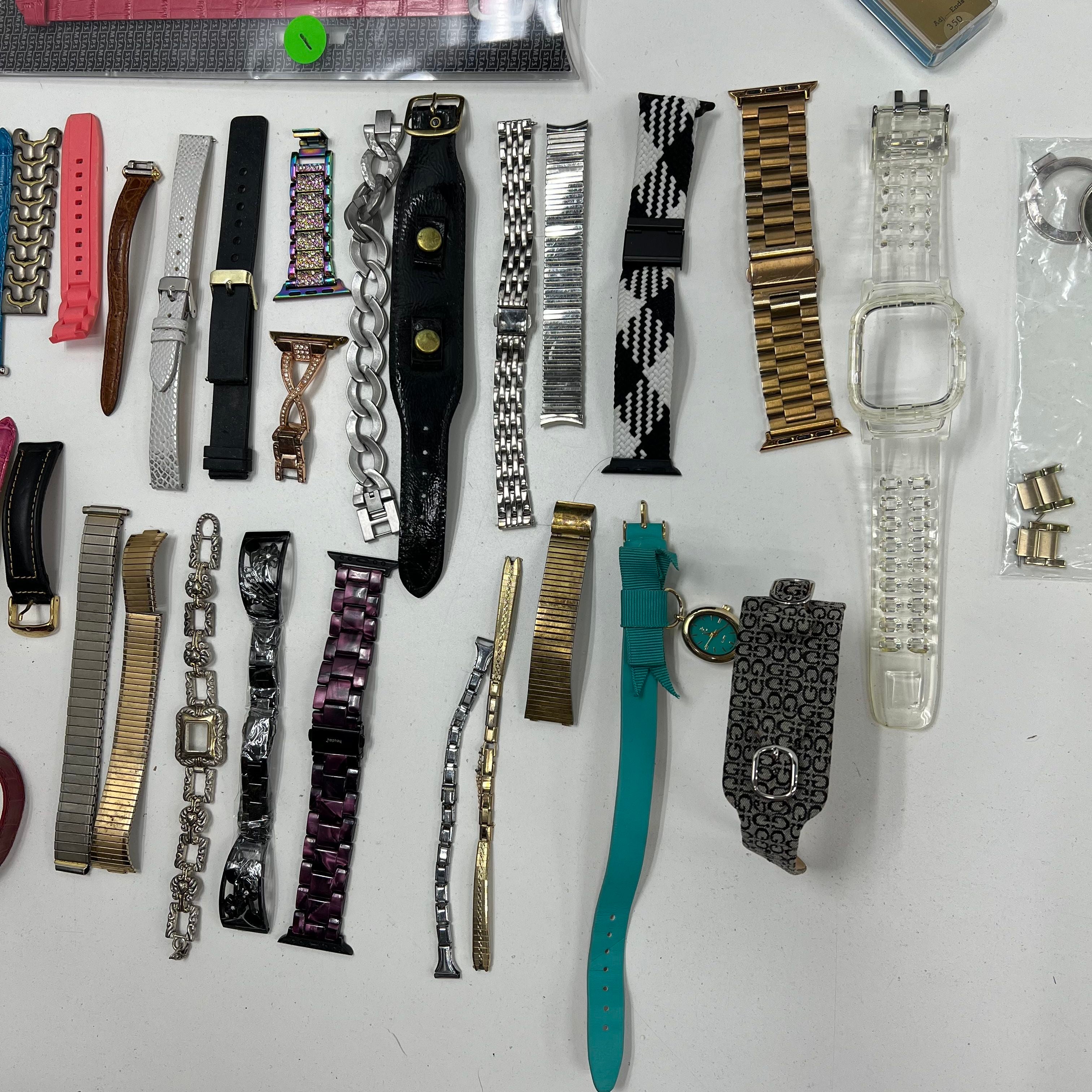 Lot For Parts Metal Plastic Watch Bands New Broken AS IS