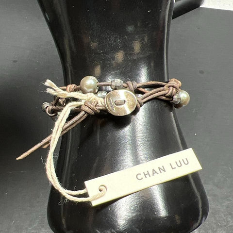 Chan Luu Pearl & Sterling Silver Beaded Wrap Bracelet