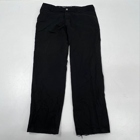 Lacoste Men's Black Cotton Twill Straight Leg Chino Pants Size 48