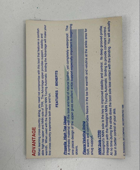 Vintage Rossignol Advantage Ski Boots Sz 44 US 11 Made in Italy w/ Box