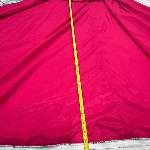 Dandan Li NWT Women's Pink Romper Maxi Overlay Gown Floral Beaded Formal