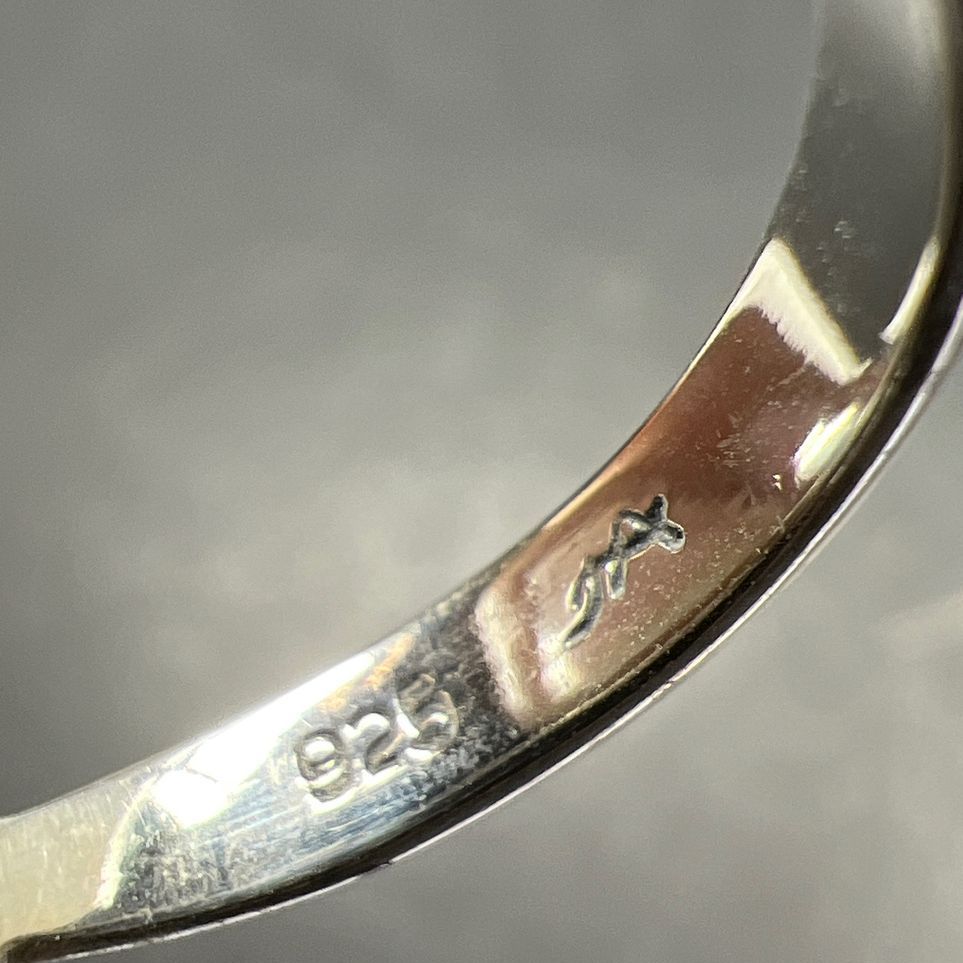 925 Sterling Silver Ank Ring Size 7