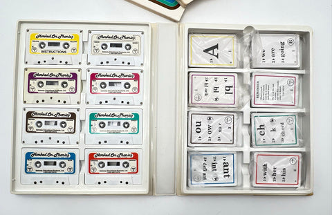 Vintage Hooked on Phonics Reading Program 8 Cassette Tapes & Booklets Untested