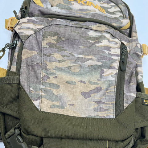 Dakine Heli Pro 18 Camo Green Technical Snowboard Ski Hiking Backpack