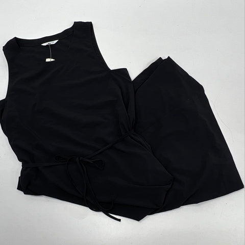 Soma Women's Everstretch Maxi Bra Dress Black Sleeveless Tie Waist NWT Sz M