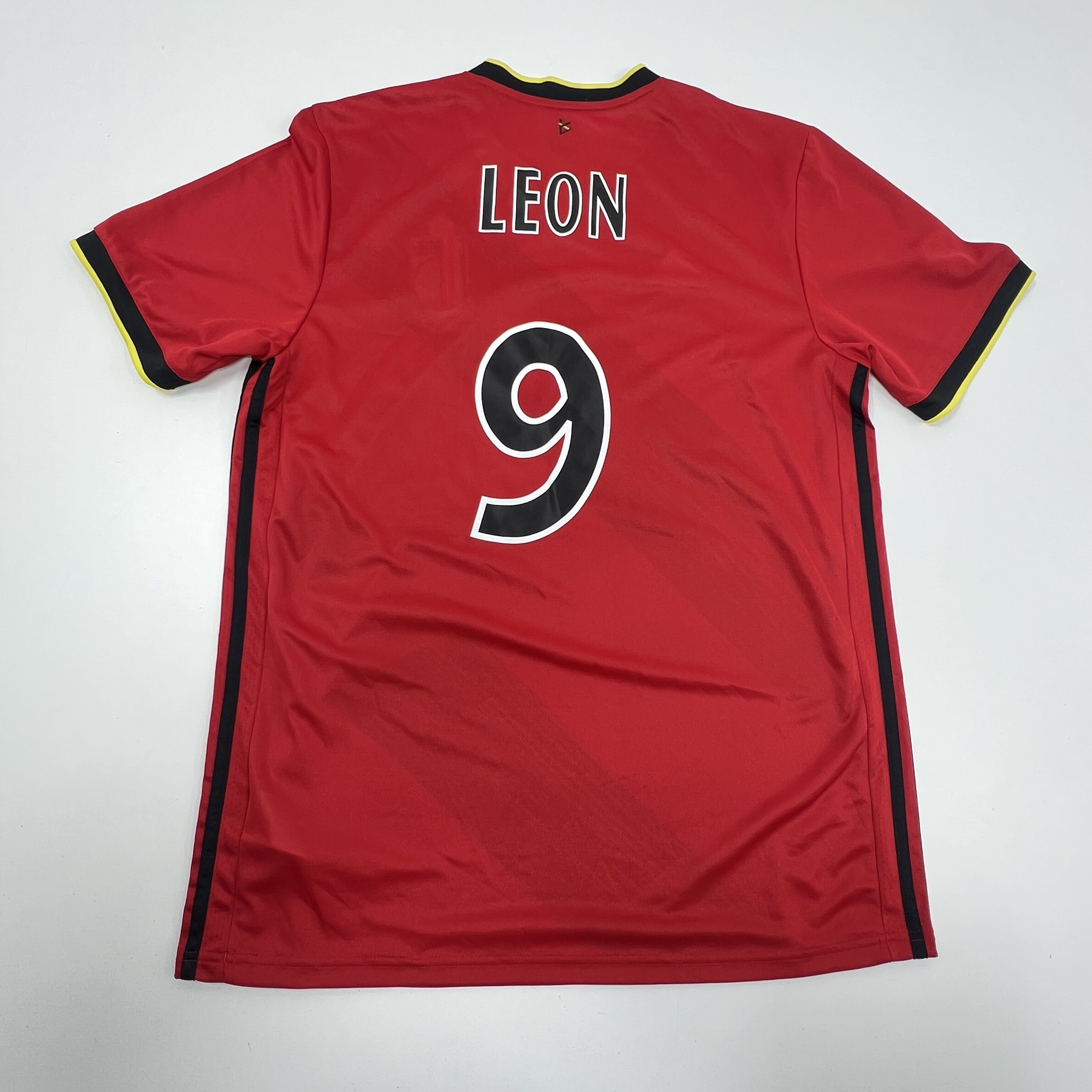 Royal Belgian FA Soccer Jersey #9 Leon Aeroready Red Apparel