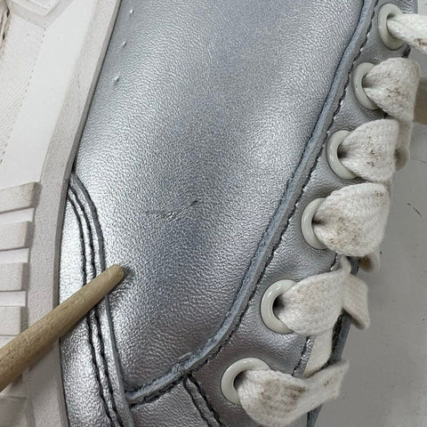 Sorel Out N About III Low Metallic Silver Waterproof Sneaker Women's Size 7