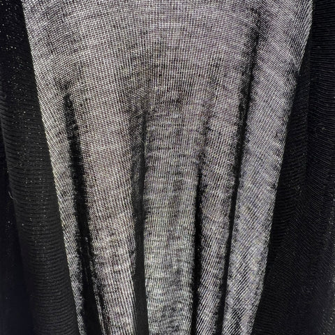 All Saints Francesco Rita Tee Black Ramskull Logo Semi Sheer Top Women's S