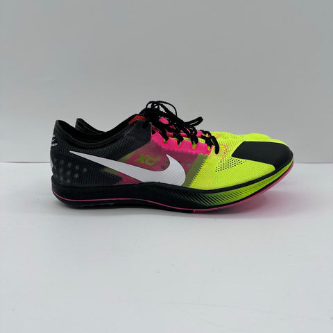 Nike ZoomX Dragonfly XC Volt Pink Black Cross Country Shoes Size 10.5