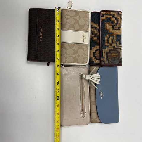 Coach Michael Kors Kate Spade Dooney & Bourke Wallet Clutch Lot of 7 Pieces