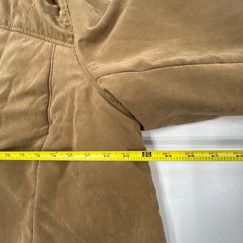 Studio Works Women's NWT Brown Quilted Faux Fur Hood Parka Coat Size 1X