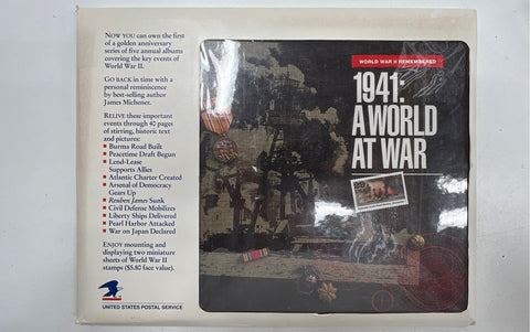 USPS World War II 50th Anniversary Stamp Album Complete Set 1941-1945 Lot 5