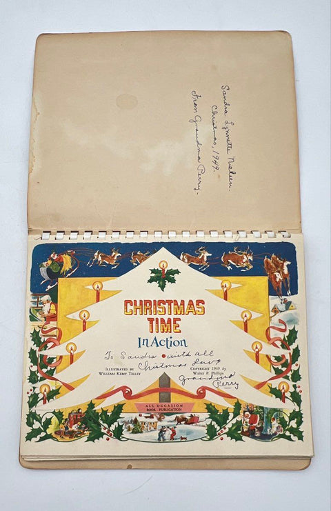 Christmas Time In Action Vintage 1949 Book All Occasion William Kemp Tilley