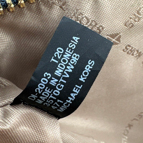Michael Kors Wristlet Pouch Purse Black Signature Canvas Lot of 2
