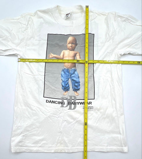 Vintage 1998 Dancing Baby T-Shirt Kinetix Autodesk Double Stitch Sz L