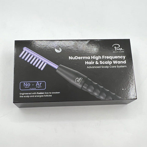 NuDerma High Frequency Hair & Scalp Wand Neon Argon Fusion Advanced System