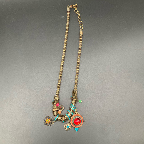 lia sophia Beaded Statement Bohemian Bib Fashion Jewelry Lot of 5 Necklaces