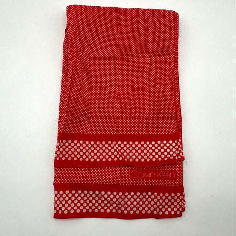 Calvin Klein Vera Women's Scarves Lot of 3 Vintage 80s Polka Dot Abstract