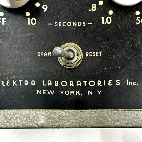 Vintage Lektra Laboratories TM-560R Electronic Interval Timer Untested As-Is