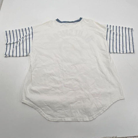 Vintage 1993 Popeye Blueswear International Surf Style Ringer T-Shirt