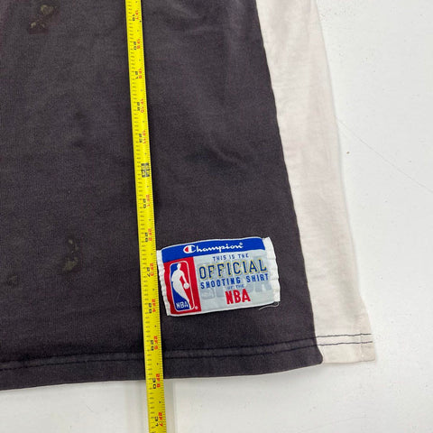 Vintage 90s Champion Chicago Bulls NBA Official Shooting Shirt Stitched Mens XL