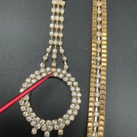 Graziano Gold Tone & Stainless Steel Cross Tassel Necklace Jewelry Lot of 5